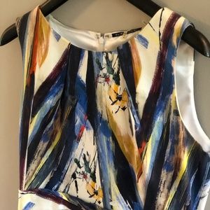 Elie Tahari sheath dress - brushstrokes